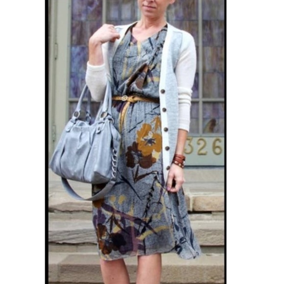 Anthropologie Maeve Silk Floral Dress - Picture 13 of 13